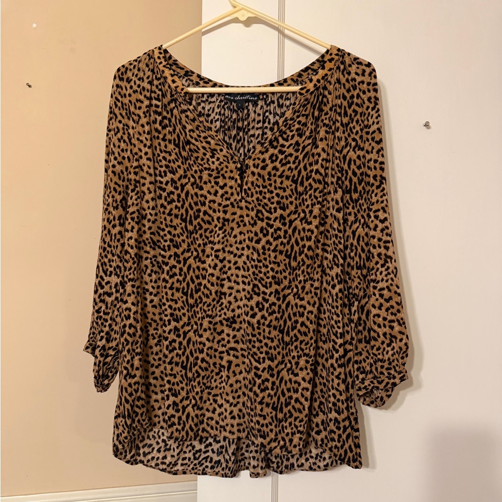 Classic Leopard Print Blouse